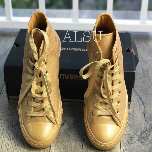 NWT Converse Ctas HI Gold Wheat 🌾 W AUTHENTIC - Picture 3 of 8